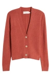 Wyeth Harriet Wool Blend Cardigan In Cayenne