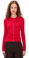 Wyeth Harris Cardigan Red In Red