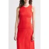Wyeth Hayes Rib Tank In Red