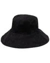 Wyeth Jessie Ribbed Corduroy Bucket Hat In Black