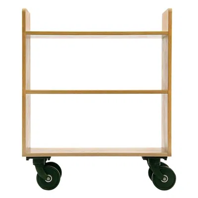 Pre-owned Wyeth ‘library Cart' In Oak, Made To Order In Brown