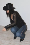Wyeth Mega Disco Cowboy Hat In Black, Women's At Urban Outfitters