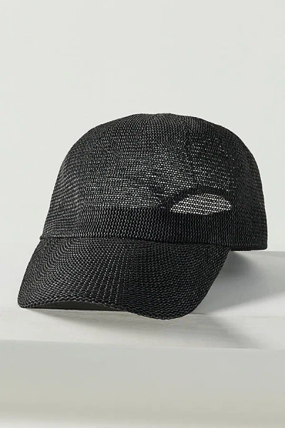 Wyeth Mesh Packable Baseball Cap In Black