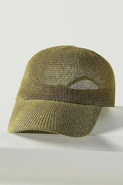 Wyeth Mesh Packable Baseball Cap In Green