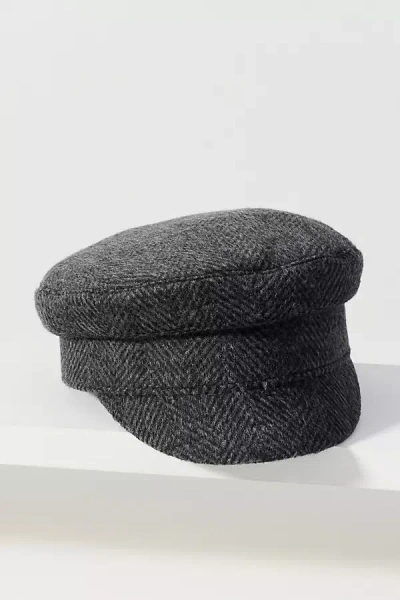 Wyeth Nelson Wool Newsboy Cap In Gray