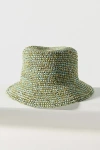 Wyeth Noa Raffia Bucket Hat In Blue