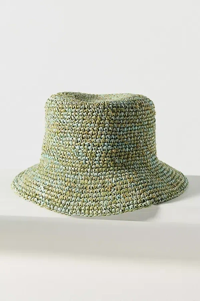 Wyeth Noa Raffia Bucket Hat In Blue