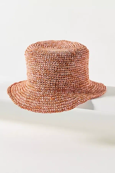 Wyeth Noa Raffia Bucket Hat In Brown