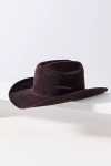 Wyeth Nubby Cowboy Hat In Burgundy