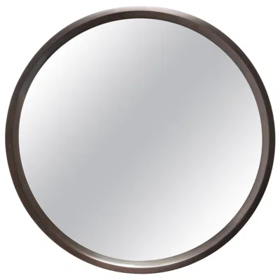 Pre-owned Wyeth Original Round Bronze Wall Mirror, Made To Order In Gold
