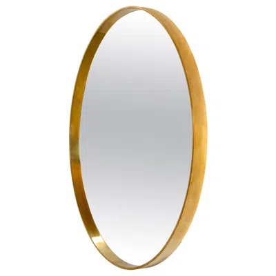 Pre-owned Wyeth Original Round Mirror In Polished Bronze In Gold