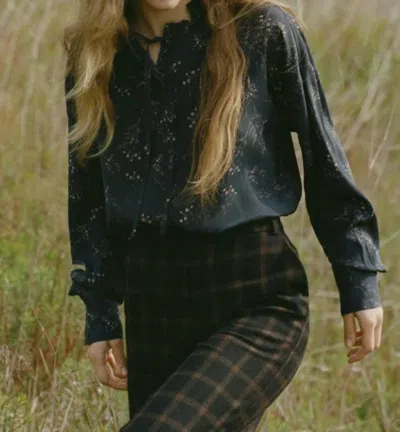 Wyeth Paige Top In Navy In Blue