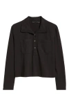 Wyeth Penelope Button-up Top In Black