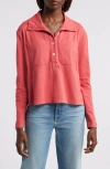Wyeth Penelope Button-up Top In Cayenne
