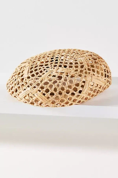 Wyeth Raffia Beret In Gold