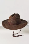 Wyeth Raffia Braided Rancher Hat In Brown