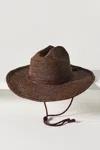 Wyeth Raffia Braided Rancher Hat In Brown