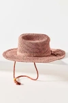 Wyeth Raffia Braided Rancher Hat In Brown