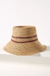 Wyeth Raffia Straw Bucket Hat In Multicolor