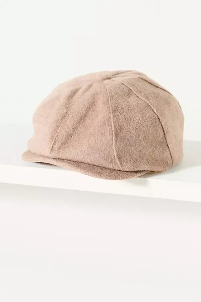 Wyeth Rhodes Wool Snapback Newsboy Cap In Brown