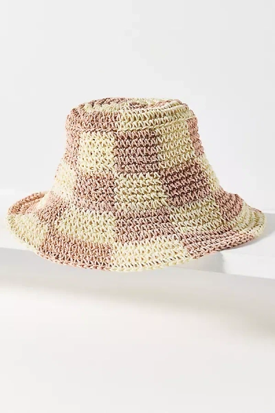 Wyeth Sadie Crochet Bucket Hat In Brown