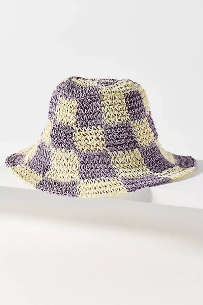 Wyeth Sadie Crochet Bucket Hat In Blue