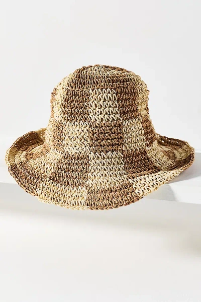 Wyeth Sadie Crochet Bucket Hat In Brown