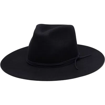 Wyeth Shea Wool Felt Fedora In Midnight