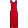 Wyeth Sleeveless Rib Sweater Dress In Red