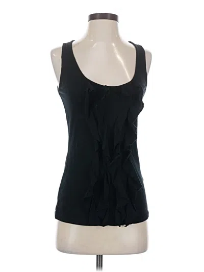 Pre-owned Wyeth Sleeveless Top Black Halter Neckline Tops