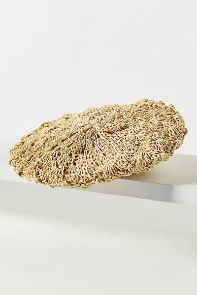 Wyeth Straw Beret In Sand