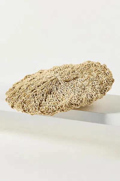 Wyeth Straw Beret In Neutral