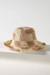 Wyeth Straw Bucket Hat In Pink