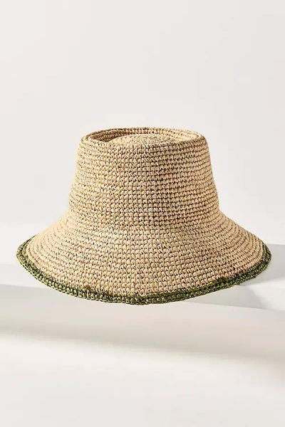 Wyeth Stripe Trim Bucket Hat In Green