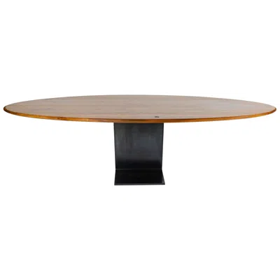 Pre-owned Wyeth Super Yacht Table, Made To Order In Brown