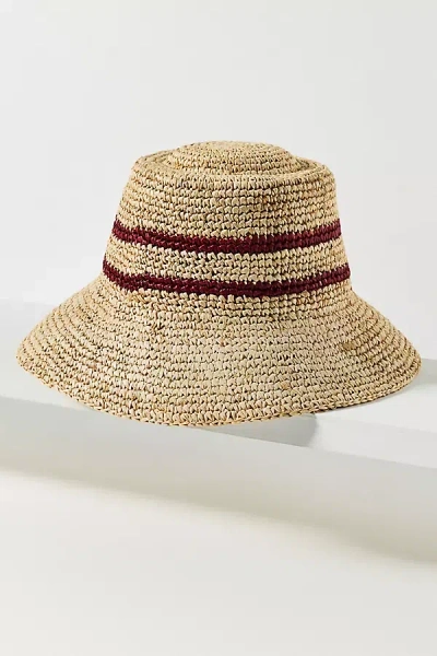 Wyeth Tali Raffia Bucket Hat In Sand