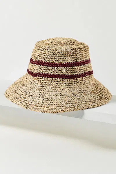 Wyeth Tali Raffia Bucket Hat In Brown