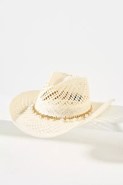 Wyeth Wicker Shell-trim Straw Rancher