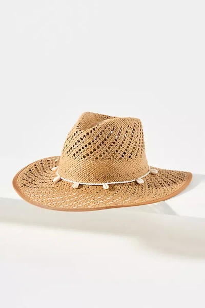 Wyeth Wicker Shell-trim Straw Rancher