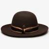 Wyeth Women's Flynn Wool Bowler Hat In Coffee In Brown