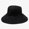 Wyeth Jessie Ribbed Corduroy Bucket Hat In Black