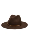 Wyeth Wool Fedora Hat In Black