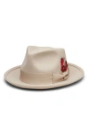 Wyeth Wool Fedora Hat In Neutral