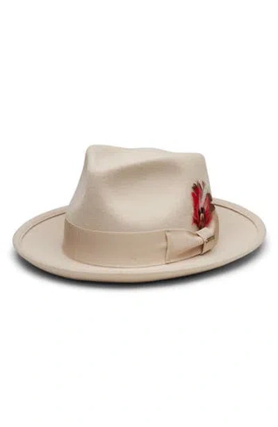 Wyeth Wool Fedora Hat In Neutral