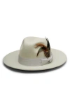 Wyeth Wool Fedora Hat In Orange