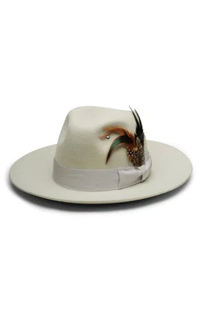 Wyeth Wool Fedora Hat In Orange