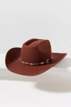 Wyeth Wool Felt Cowboy Rancher In Burgundy