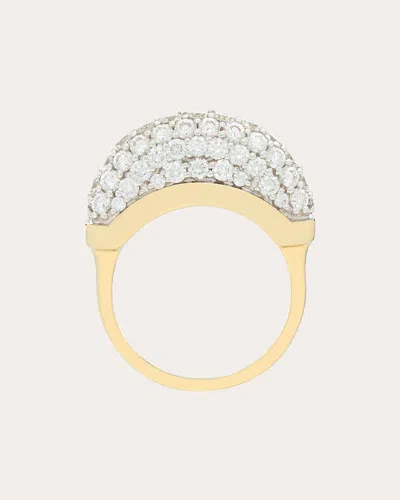 Wyld Box Women's Luna 18k Gold Diamond Pavé Ring