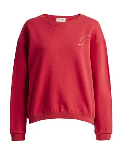 Wyllis Woman Sweatshirt Red Size L Cotton