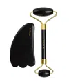 Wylys Black Obsidian Gua Sha + Face Roller Set